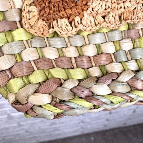 Capelli Straworld Multicolored Woven Straw Purse - Picture 6 of 8